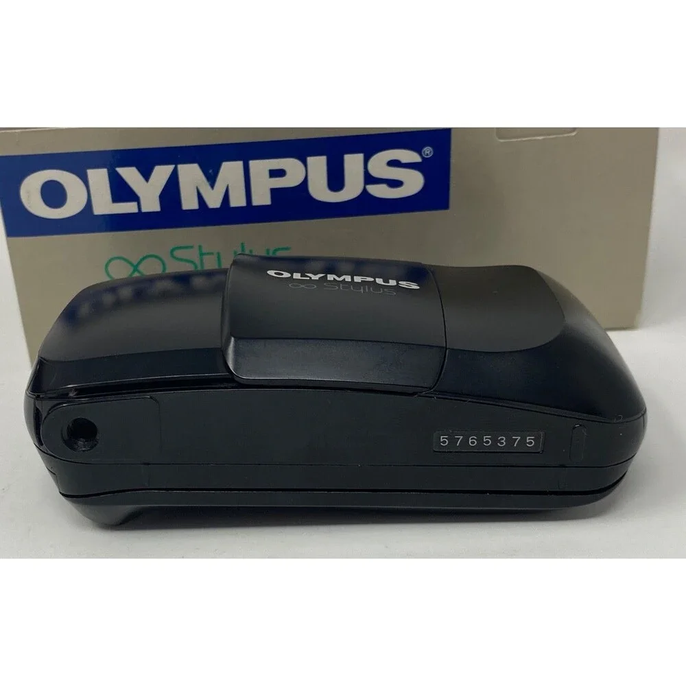 Olympus μ Mju Infinity Stylus 35mm Film Camera Collector Quality Outfit LOOK!